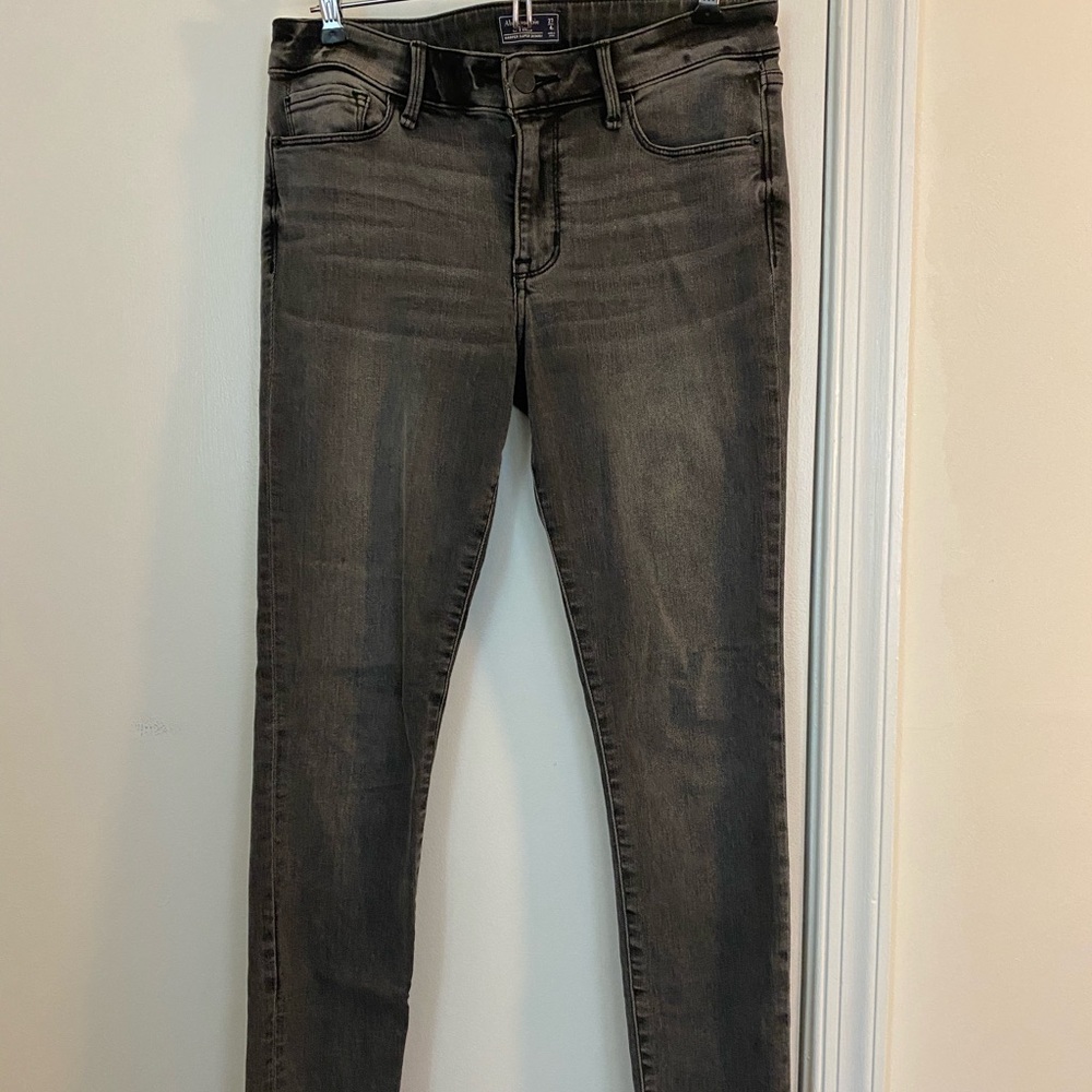 Dark gray skinny jeans